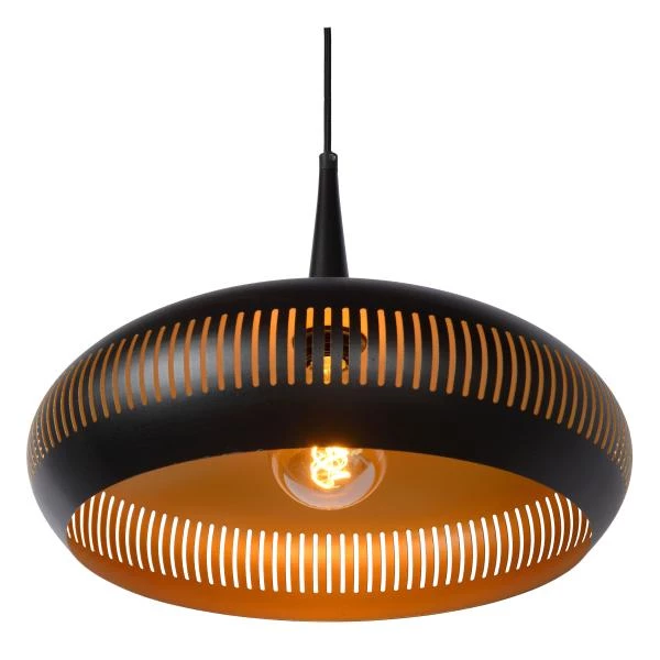 Lucide RAYCO - Pendant light - Ø 45 cm - 1xE27 - Black - detail 1